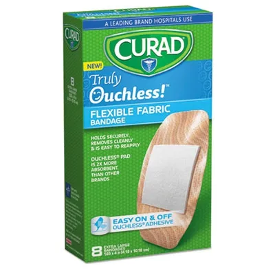 Medlineind - MIICUR5003V1 - Ouchless Flex Fabric Bandages, 1.65 X 4, 8/box 