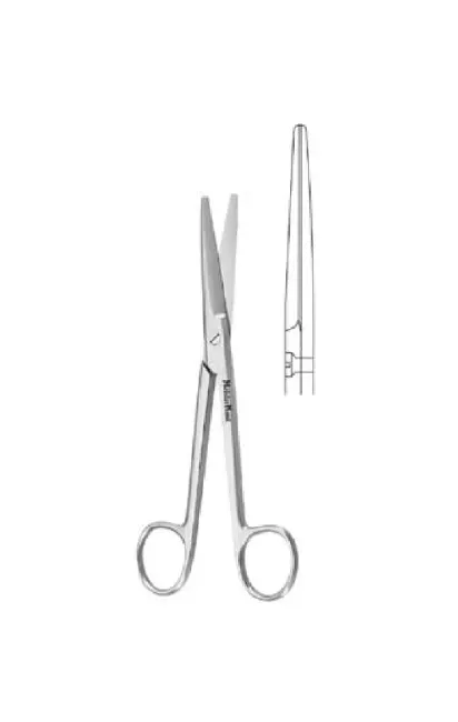 Integra Lifesciences - MeisterHand - MH5-120 - Operating Scissors Meisterhand Mayo 5-1/2 Inch Length Surgical Grade Stainless Steel Nonsterile Finger Ring Handle Straight Blunt Tip / Blunt Tip