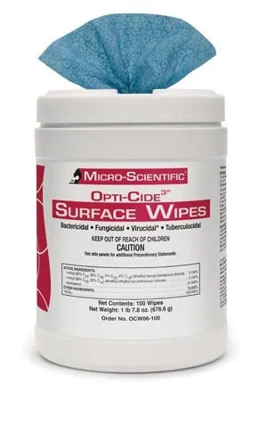 Micro Scientific Industries - OCW06-100 - Micro Scientific Surface Wipes OPTI CIDE3