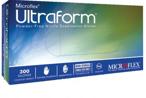 Microflex - UF-524-S/M - Exam Gloves, PF Nitrile, Textured fingertiips, (For Sale in US Only)