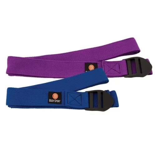 Ciber Industrial - YSB8F - 8 Foot Yoga Strap Blue Cotton Blend With Pvc Buckle