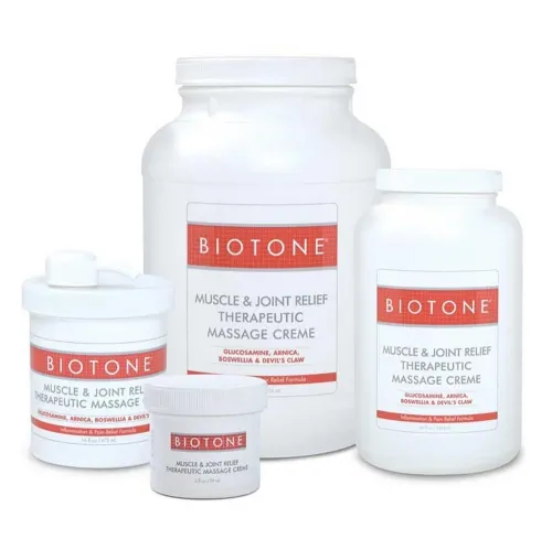Biotone - 171HGAL - Biotone Muscle & Joint Relief Massage Cream 1/2 Gallon
