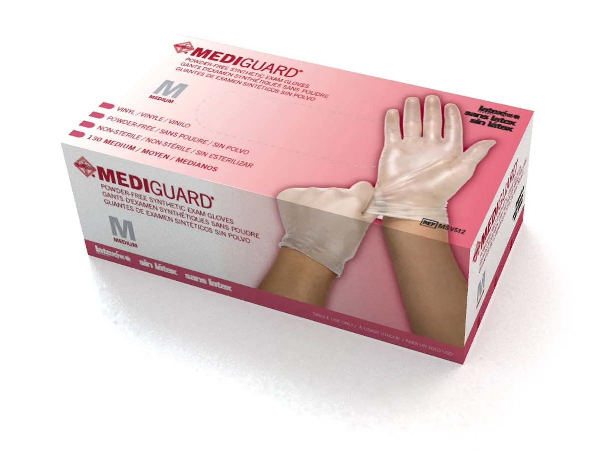 Medline - From: MSV511H To: MSV513H  MediGuard   Vinyl Synthetic Exam Gloves