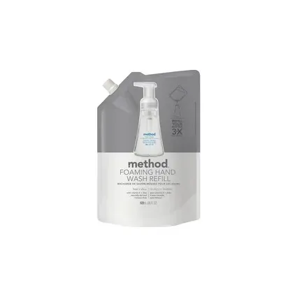 Methodprod - MTH01978 - Foaming Hand Wash Refill, Fragrance-Free, 28 Oz, 6/Carton