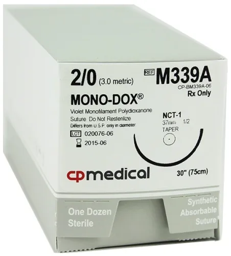 Myco Medical - ML304-M - Suture, 4-0, Redidiox, Monofilament, YRB-1