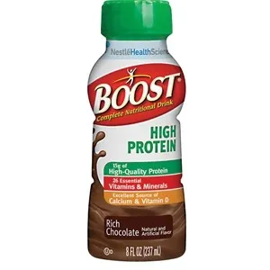Nestle Healthcare Nutrition - 09443600 - Boost High Protein Nutritional Energy Drink 8 oz., Creamy Strawberry, 240 Cal, Gluten free