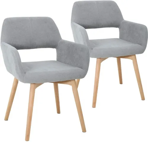 Novummed - From: NV-DC-1045 To: NV-DC-1161 - Dining Chair, Contemporary Straight Top, With Arms