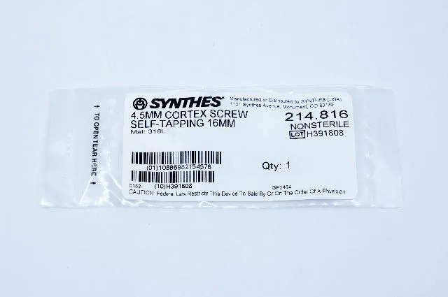Synthes                         - 214.816 - Synthes 4.5mm Cortex Screw Self-Tapping 16mm