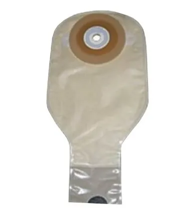 Nu-Hope - Nu-Flex - From: 7574-C To: 7585-C - Nu Flex Nu Flex Oval E Convex 24 ounce Adult Post Op Drainable Pouch, Trim To Fit  1  3/4" x 3 1/4", with 1/2" Starter Hole.