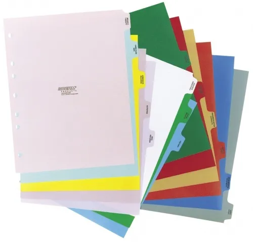 Omnimed - From: 220001 To: 220917  14 Tab Preprinted Poly Divider Set T/o