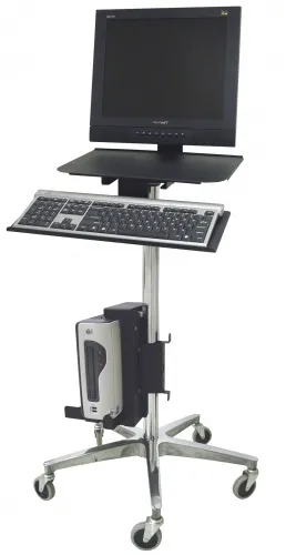 Omnimed - From: 350713 To: 350714 - Ergo Computer Transport Stand W/ Cord Wrap