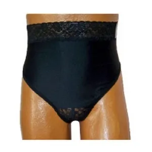Team Options - Options - 83202SD - OPTIONS Ladies' Backless with Split Lace Crotch and Built In Barrier/Support, Black, Dual, Small 4 5, Hips 33" 37"