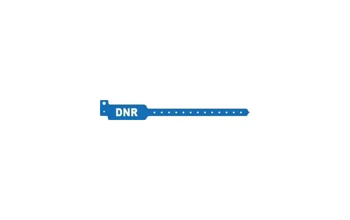 Medical ID Solutions - 3102DNR - Wristband, Adult/ Pediatric, Tri-Laminate, DNR