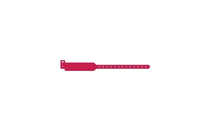Medical ID Solutions - From: 3208 To: 3208C - Wristband, Adult, Write On Tri Laminate, Cranberry