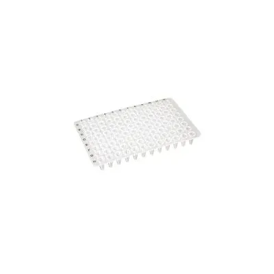 Globe Scientific - PCR-HS-01W - 96-well Pcr Plate, Low Profile, Half Skirt (light Cycler-style)