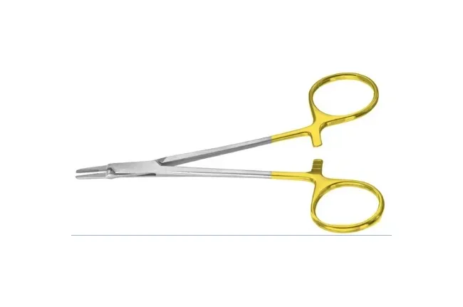 Integra Lifesciences - PM-3710 - Neuro Needle Holder 5 Inch Length Straight Smooth Jaw Finger Ring Handle
