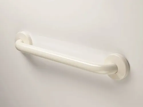 Ponte Giulio  - G02jas07i2 - Maxima Straight Vinyl Coated Grab Bar With Safety Grip And Cover Flange