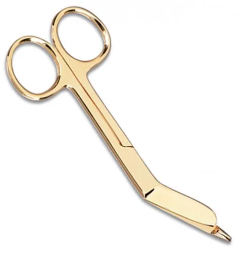 Prestige Medical - 42 - Scissors And Instruments - Lister Bandage Scissors - 4&frac12;" Gold Plated Lister