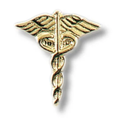 Prestige Medical - 90 - Cloisonn&eacute; Tacs - Cloisonn&eacute; Insignia Tacs- Caduceus