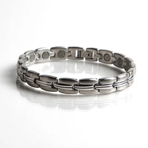 Promagnet - From: SSB-022 To: SSB-106a  Stainless Steel & Gold Plated Bracelet