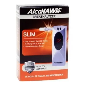Quest Products - Q3I2500 - Slim Breathalyzer Digital Breath Alcohol Tester, Pre-Calibrated, Folding Mouthpiece Design, Sleek Design