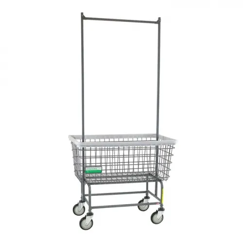 RB WIRE - From: 201H56ANTI To: 201H91ANTI - Antimicrobial Mega Capacity Laundry Cart (big Dog) W/ Double Pole Rack