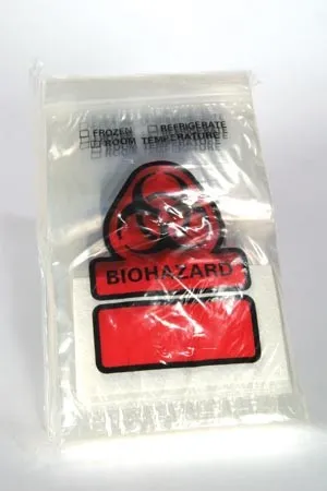 RD Plastics - From: B100 To: B101  Biohazard Bag, Closure Flap, Absorbent Insert Pad