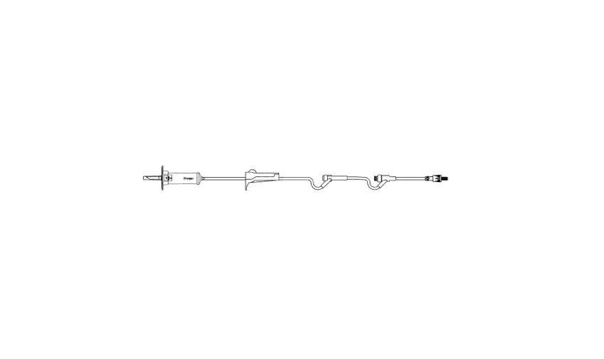 Amsino - D38301 - International AMSafe3 Primary IV Administration Set AMSafe3 Gravity 2 Ports 10  15  60 Drops / mL Drip Rate Without Filter 83 Inch Tubing Solution