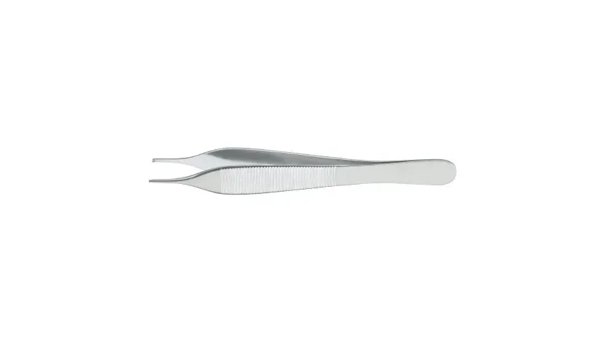 McKesson - 43-1-770 - Argent Tissue Forceps Argent Hudson Ewald 4 3/4 Inch Length Surgical Grade Stainless Steel NonSterile NonLocking Thumb Handle Straight 1 X 2 Teeth