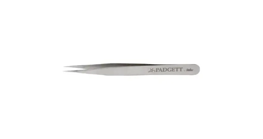 Integra Lifesciences - Padgett - PM-4746 -  Micro Forceps  Jeweler 4 1/2 Inch Length Surgical Grade Stainless Steel NonSterile NonLocking Thumb Handle Straight Delicate  Fine Tips