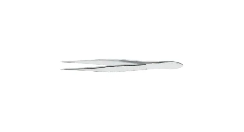 McKesson - 43-1-781 - Argent Splinter Forceps Argent Semken 4 1/2 Inch Length Surgical Grade Stainless Steel NonSterile NonLocking Thumb Handle Straight 1.5 mm Sharp Tips