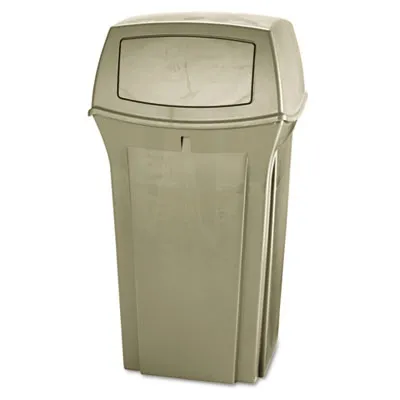 Rubrmdcomm - From: RCP843088BG To: RCP917188BG  Ranger Fire Safe Container, Square, Structural Foam, 35 Gal, Beige