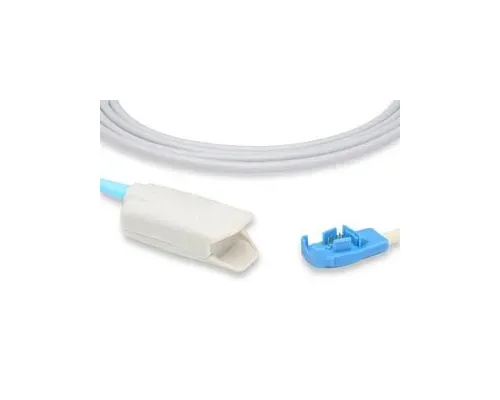 Cables and Sensors - S403-1270 - Short SpO2 Sensor, Adult Clip, Datex Ohmeda Compatible w/ OEM: OXY-F-UN, 6051-0000-110, NFDX250, F-3003-9 (DROP SHIP ONLY) (Freight Terms are Prepaid & Added to Invoice - Contact Vendor for Specifics)