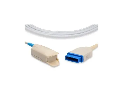 Cables and Sensors - S410-1210 - Direct-Connect SpO2 Sensor, Adult Clip, Compatible w/ Datex Ohmeda Compatible OEM: OXY-F4-GE, TS-F2-GE, TS-F4-GE (DROP SHIP ONLY) (Freight Terms are Prepaid & Added to Invoice - Contact Vendor for Specifics)