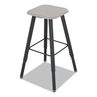 Safcoprod - SAF1205BL - Alphabetter Adjustable-height Student Stool, Supports Up To 250 Lb, 35.5 Seat Height, Black 