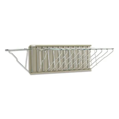 Safcoprod - SAF5016 - Sheet File Pivot Wall Rack, 12 Hanging Clamps, 24w X 14.75d X 9.75h, Sand 