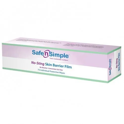 Safe N Simple - Safe n' Simple - SNS80775 -  Alcohol Free No Sting Skin Barrier Wipes, Latex Free.