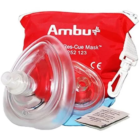 Bound Tree Medical - 000252123 - Cpr Barrier, Res-Cue Mask Basic, Soft  No O2 Inlet, Infant Mask