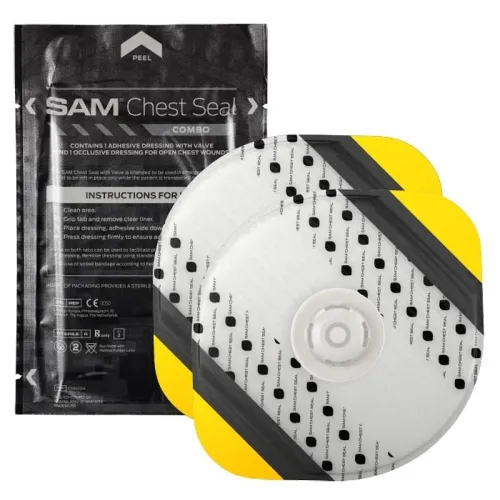 SAM Medical - From: G1163 To: G1185 - Bound Tree Medical Curaplex Select Halo Seal, 6.5 In X 5.5 In, No Vent 2/pk