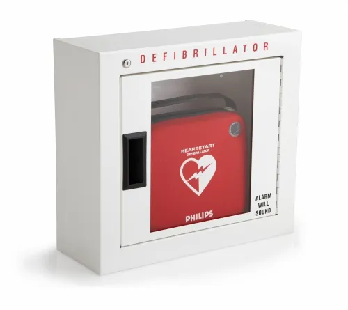 Bound Tree Medical - 136531 - Aed Cabinet, Basic, Compact With Basic Audible Siren Alarm, 16.5 In W X 15 In H X 6 In D, Metal