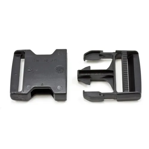 SAM Medical - From: 503702B To: 503802SY - Bound Tree Medical Restraint Strap Side Release Buckle With Quick Clip 2 Piece Fastex