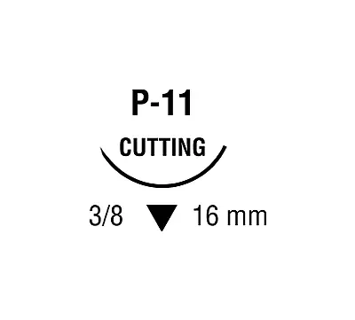 Medtronic / Covidien - Sc5635g - Suture, Premium Reverse Cutting, Undyed, Needle P-11, 3/8 Circle