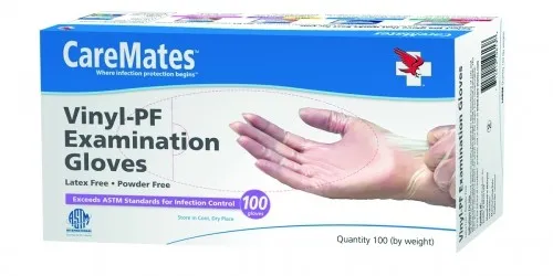 Shepard Medical - 10413010 - CareMates Powder-Free Vinyl Exam Gloves, Large