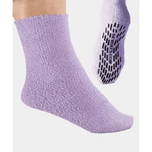 Silverts - SV19140-SV115-OS - SV19140 Best Gripper Hospital Socks Men & Women-Slipper Socks-Lavender