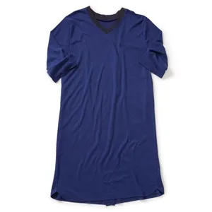 Silverts - SV50100-SV36-L - SV50100 Mens Antimicrobial Open Back Hospital Gowns-Royal-Large