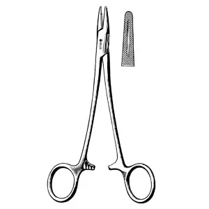 Sklar Surgical Instruments - From: 20-2052 To: 20-2270 - Sklar Instruments Mayo Hegar Needle Holder, Cross Serrated, 5.25" (DROP SHIP ONLY)