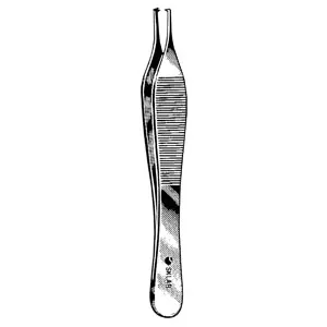 Sklar Instruments - 47-2047 - Adson Tissue Forceps, Delicate, 1X2 Teeth, 4.75" (DROP SHIP ONLY)