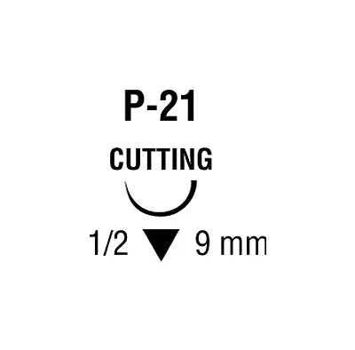 Medtronic / Covidien - Sl1645g - Suture, Premium Reverse Cutting, Undyed, Needle P-21, Circle