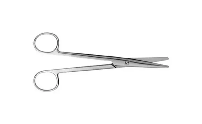 V. Mueller - Vital - SU1804 - Dissecting Scissors Vital Mayo 6-3/4 Inch Length Surgical Grade Stainless Steel / Tungsten Carbide NonSterile Finger Ring Handle Straight Blunt Tip / Blunt Tip