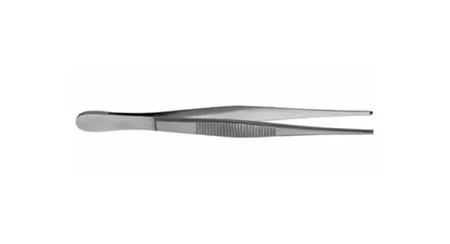 V. Mueller - Su2332 - Tissue Forceps 5-3/4 Inch Length Surgical Grade Stainless Steel Straight 1 X 2 Teeth
